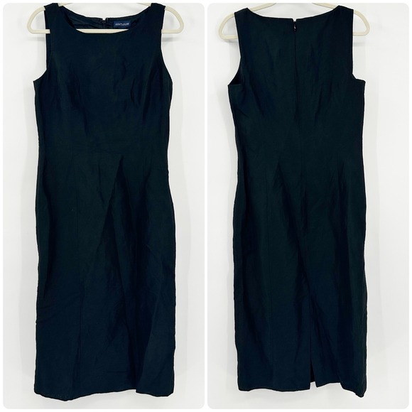 NWT Ann Taylor Womens Vintage Deadstock 90s Linen Blend Sheath Dress Size 10 - Picture 1 of 6